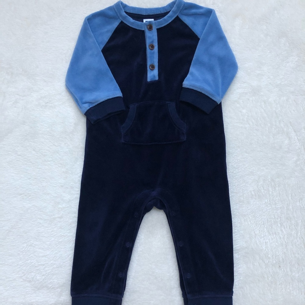 Janie and Jack Velour Romper
